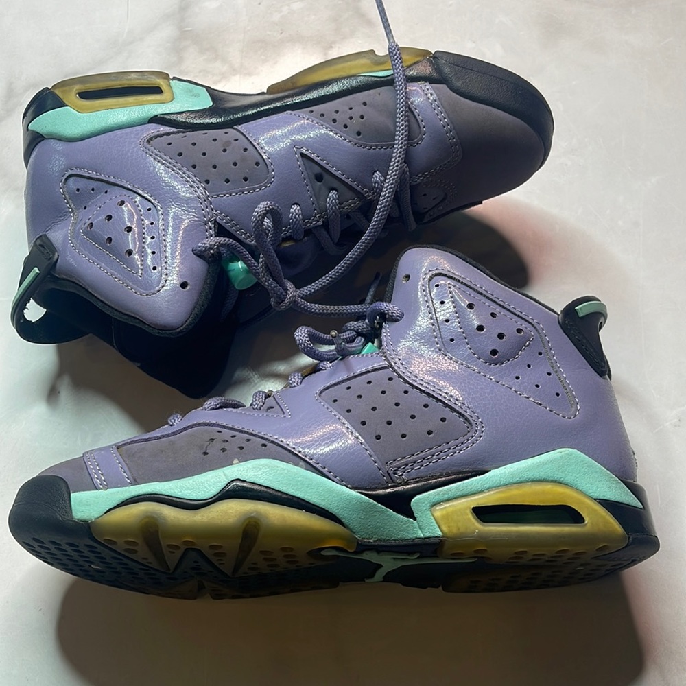 Jordan Air 6 Retro GG 'Iron Purple' US size 5 youth